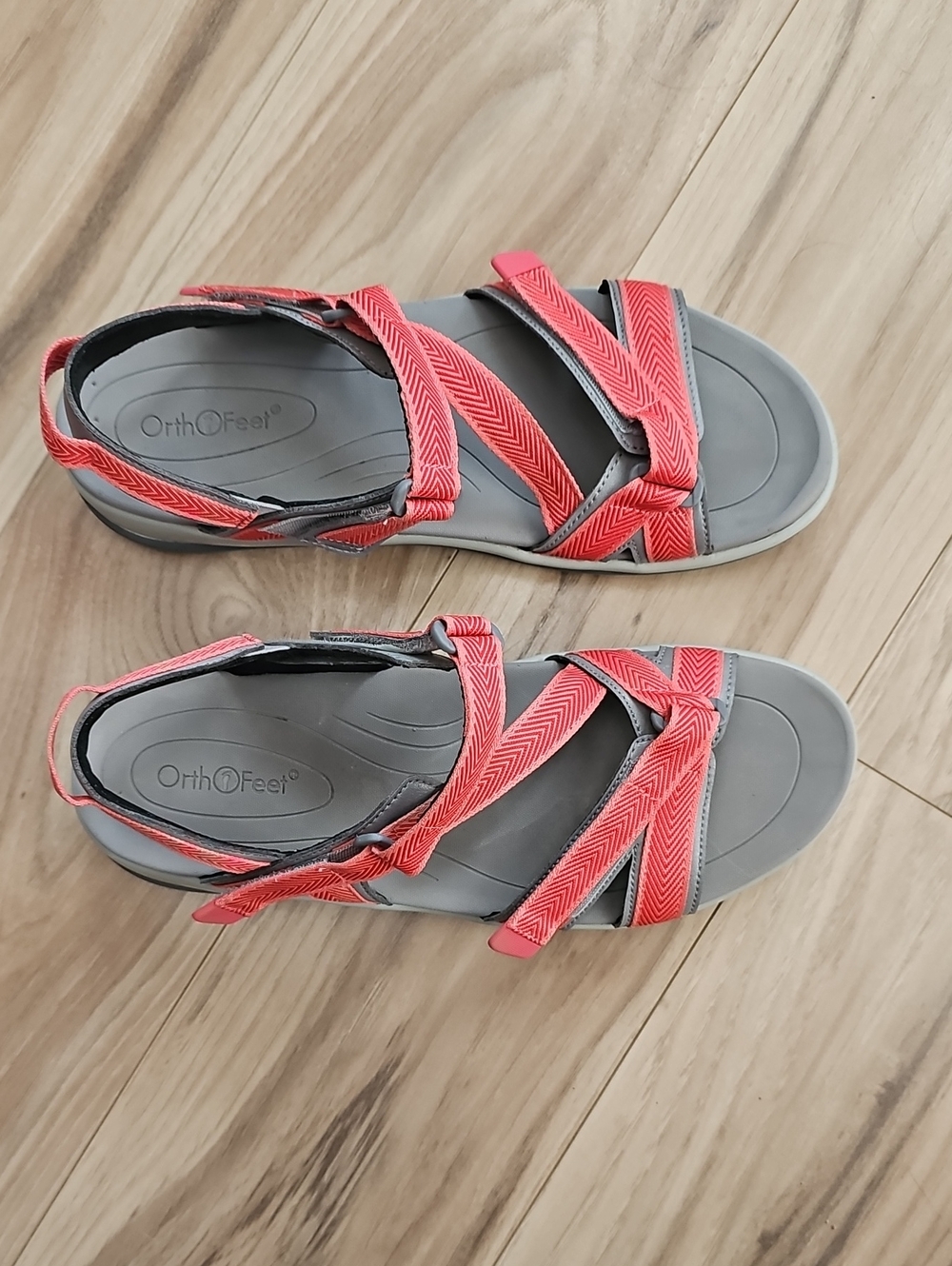 OrthoFeet Women’s Coral Multi-Strap Comfort Sandals
